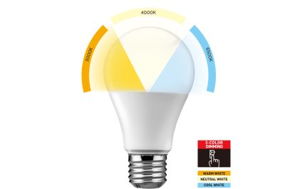 Bombilla LED con Atenuación de 3 colores Serie Clásica