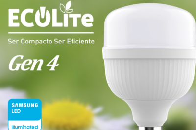 ECOLite-Ballet T Bulb Gen 4: Con el Fuerte Chip de Samsung, Sin Parpadeo Visible
