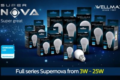 Supernova: Diseño exclusivo y patentado, Equipado por chip LED Samsung