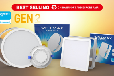 Llega la Segunda Generación del Sunlight Series LED Downlight: ¡Lo más vendido de WELLMAX en la Feria de Cantón!