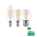 Bombilla LED de filamento de clase A C35/G45/P45 Bombilla LED de filamento de clase A C35/G45/P45