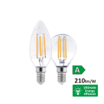 Bombilla LED de filamento de clase A C35/G45/P45 Bombilla LED de filamento de clase A C35/G45/P45