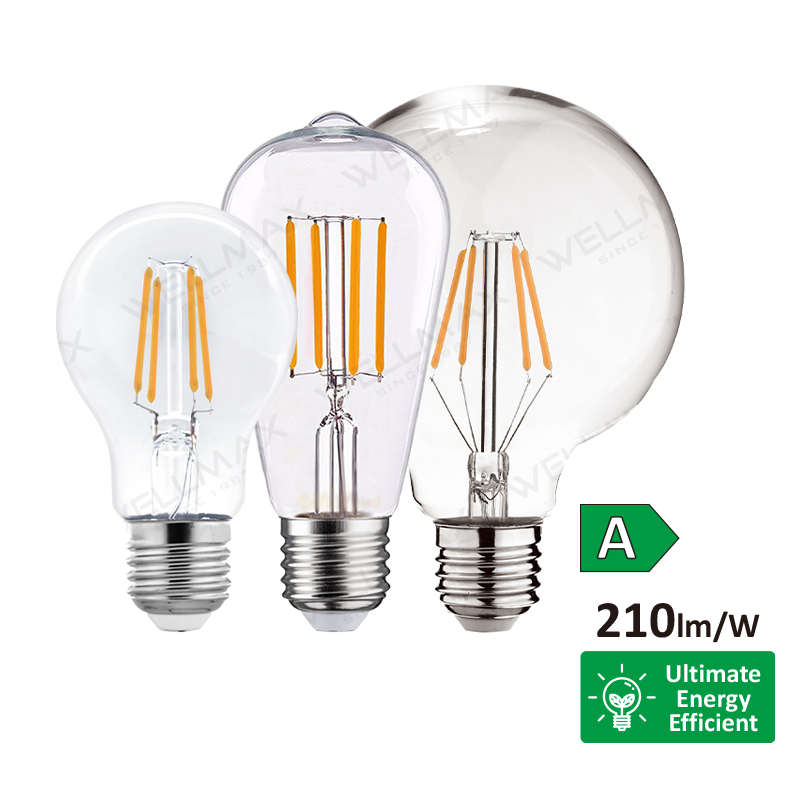 Bombilla LED de filamento de clase A A60/ST64/G95/G125