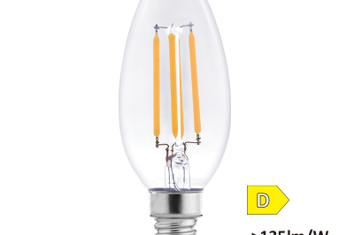 Bombilla LED de filamento de clase D C35/G45/P45