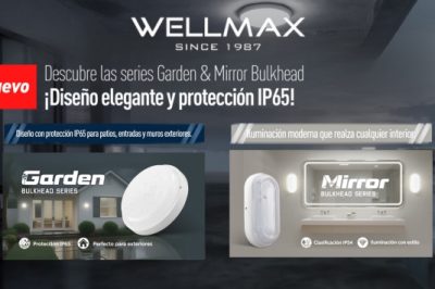 Garden & Mirror Bulkhead — ¡Estilo y protección IP65!