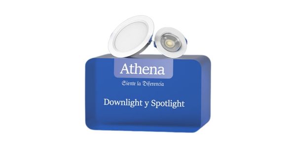 Downlight y Spotlight Athena