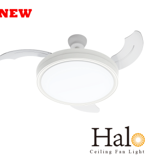 Lámpara de Techo con Ventilador Halo
