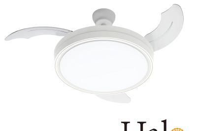 Lámpara de Techo con Ventilador Halo